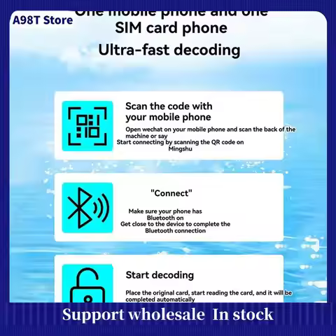 A98T IC ID RFID Duplicator NFC Max Card Reader Writer Bluetooth Elevator Encryption Card Reader Supp