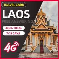 Unitel Laos บัตรที่ใช้ในการเดินทาง4G การ์ดมือถือการเข้าถึงอินเทอร์เน็ตความเร็วสูง7วัน/15วัน30GB สามา