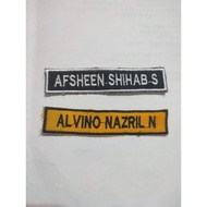 Custom Computer Embroidery Name Bet ORBIT B 393 Neat Stitching Size 1.8x8.5cm Embroidered Uniform At