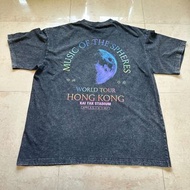 Coldplay 香港限定 洗水版 Tee charcoal stonewashed T shirt T-shirt T恤 Merch Merchandise 限定 香港演唱會 concert liv