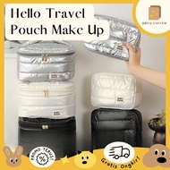 Daffodil Journal - HELLO TRAVEL Pouch Make Up Cosmetic Bag Make Up Bag Cosmetic Pouch MUA Bag Pouch 