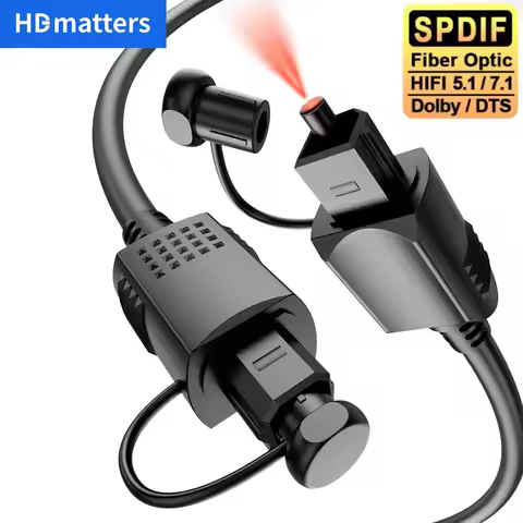 S/PDIF Toslink Digital Optical Audio Cable 5.1CH Hi-Fi Toslink SPDIF coaxial Audio Cable for Amplifi