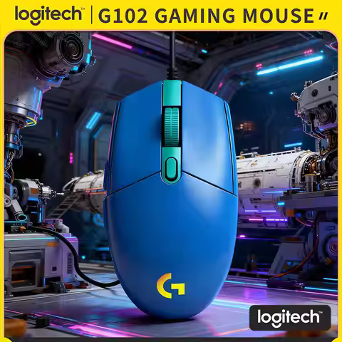 Logitech G102 Prodigy Gaming Mouse, 8000 DPI Precision, 16.8M RGB Colors, 20M Clicks, Ergonomic Grip
