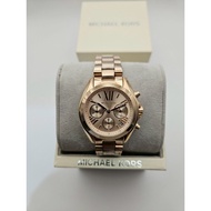 MICHAEL KORS Bradshaw Rose Gold Chrono Watch MK5799 As the Picture One