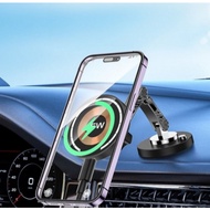 MAGSAFE CAR WIRELESS CHARGER MOUNT – 15W FAST CHARGING & STRONG MAGNETIC HOLDER