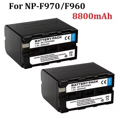 8800mAh NP-F970 NP-F960 Battery for Sony CCD-SC55 SC65 PLM-100 CCD-TRV35 MVC-FD91 MC1500C for Godox,