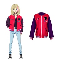 Anime WONDER EGG PRIORITY Kawai Rika Jacket Same Type Kawai Cosplay Costume Red Jacket High Quality 