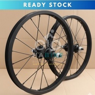 Wheelset Black Rims Size 16 Alloy Front Rear Rims Bicycle Wheels Ready-to-Make Rims | High Quality