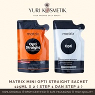 Matrix Mini Opti Straight Sachet 125ml x 2 (Step 1 and Step 2) REBONDING/ HAIR SMOOTHING/ Matrix Min