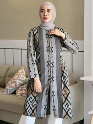 BLAZER BATIK TENUN TUNIK RESLETING