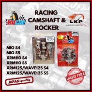 HACHI RACING CAMSHAFT & ROCKER ARM XRM S4,S5 / XRM125 S4,S5 / MIO S4,S5 MOTORCYCLE SPARE PARTS
