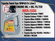 Toyota Semi Synthetic 10W-40 Engine Oil + Toyota Oil filter YZZD2