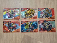 SD Gundam 高達 機動武鬥傳 G 閃卡 咭6張