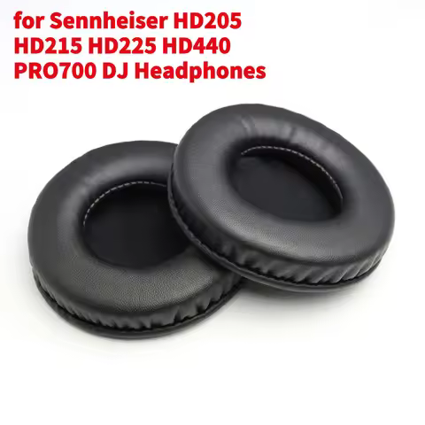 For Sennheiser HD205 HD215 PRO700 DJ Headphones Protein Leather Ear Pad Cushions for Sennheiser HD20