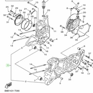 B8AE515000 Grand Filano 2018-2020 Crankcase Genuine YAMAHA B8A-E5150-00 B8B