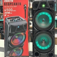 ZQS 8210 BOOM BOX 8" ×2, WIRELESS KARAOKE BLUETOOTH SPEAKER USB Full Range Computer Speakers