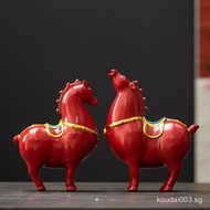 Ceramic Tangma Decoration Creative Home Office Horse to Success Desktop Study Decoration Decoration 