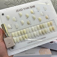 Set Sơn Gel Jiao Yan She Trắng Kem 15 Màu Làm Nail, Sơn Gel Trắng Nước Gạo, Sữa Chua, Thạch Đục Bền 