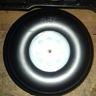 Prubber PU wheel 4.5 inch / Aircraft Wheel 4.5 inch Rubber wheel 115mm thick Rubber wheel 41mm shaft
