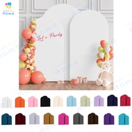 Wedding Arch Cover Arch Backdrop Cover Spandex Fitted Arch Cover for Round Top Backdrop Stand Covers