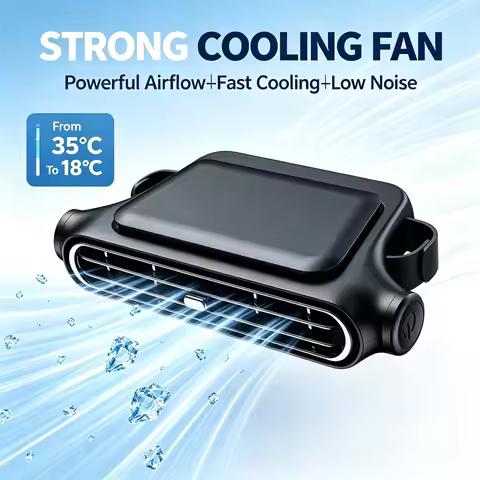 Car Seat Cool Bladeless Fan USB Car Headrest Fan 3 Wind Speeds USB Power Supply Car Front And Rear S