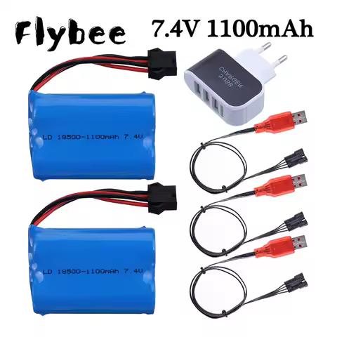 RC Boats 7.4V Battery For HJ808 HJ813 HJ815 UDI 001 UDI001 HQ960 High Speed RC Boats 7.4V 1100mAh 18