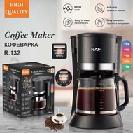 680W Drip Coffee Maker Household Automatic Integrated Coffee Machine Office Small Portable Mocha Pot