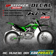 KLX 230 Decal Sticker - Decal Sticker Full Body KLX 230 ip. 001 CAN BE CUSTOMIZED