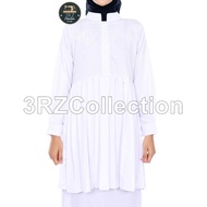 Atasan Tunik Putih Baju Tunik Hitam Polos Seragam Tunik Hitam Tunik Black Toyobo Premium Terbaru