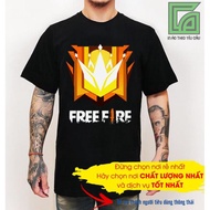 HOT- (Free Keychain) Free Fire Rank black T-shirt challenges legendary logo - new model