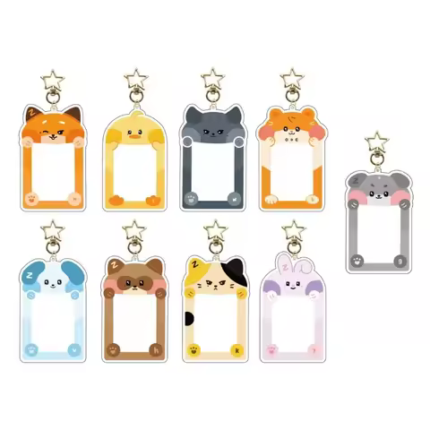 Kpop ZB1 ZEROBASEONE Cute Acrylic Card Holder Keychain RICKY JIWOONG TAERAE MATTHEW YUJIN Photocard 