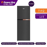 BEKO ตู้เย็น 2 ประตู 7.4 คิว (สีดำ) รุ่น RDNT231I50K