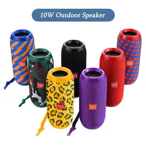TG117 Portable Bluetooth Speaker Outdoor Wireless Woofer Free Call /FM/TF Card/USB Flash Drive Conne