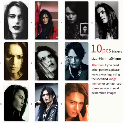 Atsushi Sakurai Japanese Male Singer Anime Character Game Stickers 10pcs Collection Children's gift 