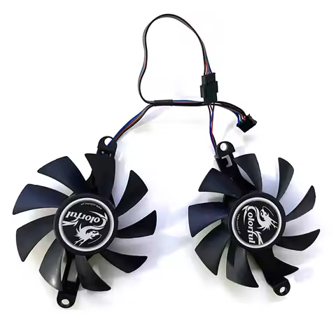 NEW 2PCS 85MM Cooling Fan GPU Cooler Graphics Card Fan For AMD Jieshuo 51riscRX 6600M RX6600M For ML
