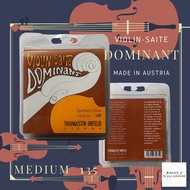 สายไวโลลิน Thomastik Infeld Dominant รุ่น135 Synthetic Core Aluminum and Silver Wound Ball End (Made