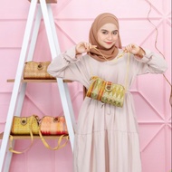 tas wanita motif songket / pusat tas etnik / tas bali anyaman / tas anyaman wanita terbaru 2022 keki