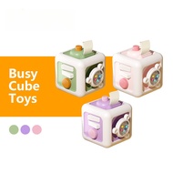 6in1 Busy Cube for Baby Montessori Hexahedron Sensory Toys Busy Board Rubik Cube Toys for Toddler Ed