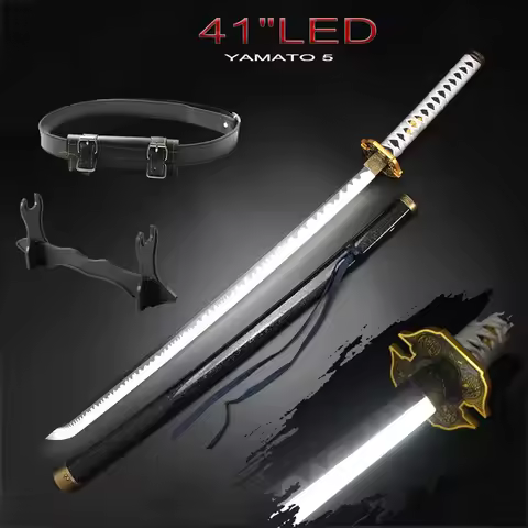 Katana De Anime De 41 Pulgadas/104cm, Espada De Juguete Iluminada, YAMATO 5, Cosplay, Viene Con Cint