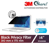 3M Privacy Filter For 14.0" Widescreen Laptop With Comply Attachment System