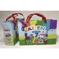Personalized Number Blocks Theme Party Needs and Give Aways