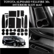 Toyota Alphard Vellfire 30 series (2018-2023) Interior Slot Mat Rubber Slot Mat for AH30 AGH30 ANH30