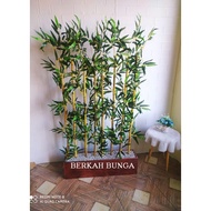 Bambu Partisi Pembatas Ruangan T 100cm P 75cm /Bambu Penyekat Ruangan/Tirai Bambu/Tirai Hias/Dekoras