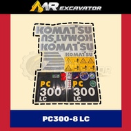 Komatsu PC PC300 PC300-8 PC300-8lc Excavator Sticker Mesin Stiker 挖掘机贴纸 (1 Set)