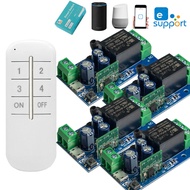 WenQia EWelink Công Tắc WiFi 4 Rơ Le Kênh DC 7V 12V 24V 48V Công Tắc Điều Khiển Từ Xa Không Dây Mô Đ