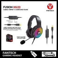 HEADPHONE FANTECH HG22 RGB CHIEF II HG20 FUSION VIRTUAL 7.1 SURROUND RGB GAMING HEADPHONE