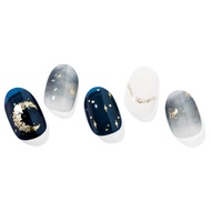 [ohora] Gel Nail Sticker N Moonlight Official Direct Sales/Black/White/Gold/Moon/Dating/Workplace