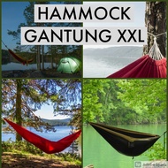 DOUBLE XL 2 LAYER HAMMOCK GANTUNG / HAMMOCK TALI OUTDOOR