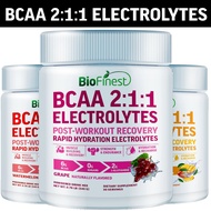 Biofinest BCAA 2:1:1 Electrolyte Drink Powder - L Leucine Isoleucine Valine Glutamine Muscle Recover