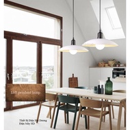 Disc-shaped decorative pendant lampshade TN021 (White) - Free 3w led bulb - Energy Green Lighting -